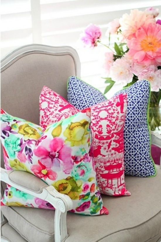 Bright cushions